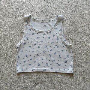 American Eagle Floral Summer Tank Top